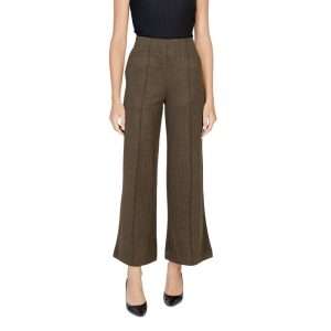 Green Polyester Jeans & Pant