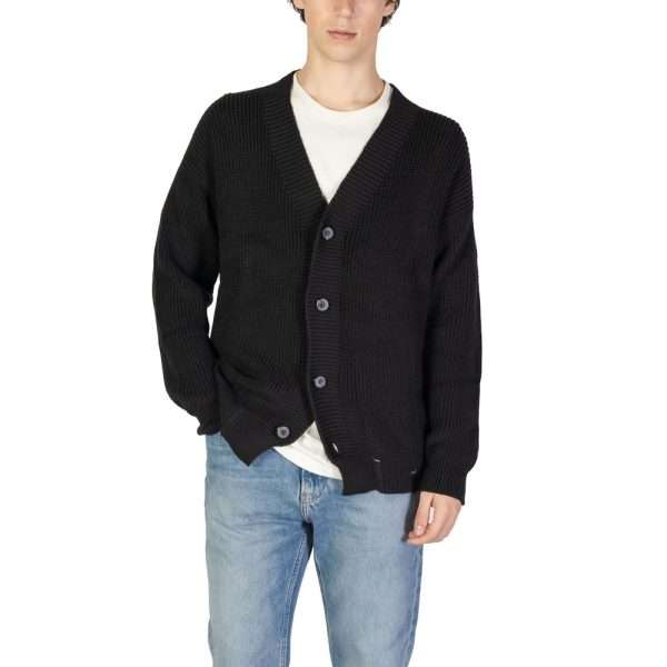 Black Cotton Cardigan - Image 5