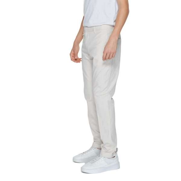 Beige Cotton Jeans & Pant - Image 3