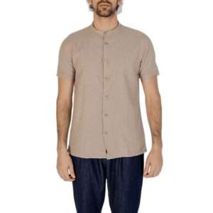 Beige Linen Shortsleeve