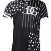 Black Cotton Polka Dots Round Neck T-shirt - Image 2