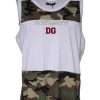 White Camouflage Tank Sleeveless T-shirt - Image 3