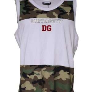 White Camouflage Tank Sleeveless T-shirt