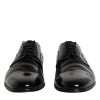 Black Leather Lace Up Derby Formal Shoes - Image 2