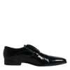 Black Leather Lace Up Derby Formal Shoes - Image 7
