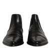 Black Leather Chelsea Men Ankle Boots Shoes - Image 2