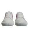 White Pink Greca Print Platform Low Top Sneakers Shoes - Image 2
