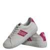 White Pink Greca Print Platform Low Top Sneakers Shoes - Image 8