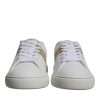 White Brown Greca Print TPU Low Top Men Sneakers Shoes - Image 2