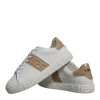 White Brown Greca Print TPU Low Top Men Sneakers Shoes - Image 8