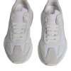 White Leather Daymaster Low Top Sneakers Shoes - Image 3