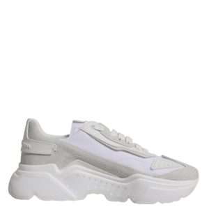 White Leather Daymaster Low Top Sneakers Shoes