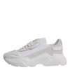White Leather Daymaster Low Top Sneakers Shoes - Image 6
