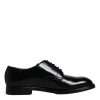 Black Leather Lace Up Men Derby Formal Shoes - Image 7