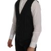 Sleek Striped Waistcoat Vest - Image 2