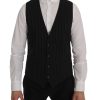 Sleek Striped Waistcoat Vest - Image 4