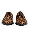 Brown Leopard Derby Formal Men Dress Shoes - Image 2