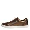 Gold Leather Logo London Men Sneaker Shoes - Image 5