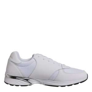 White Logo Leather Casual Men Sneakers Shoes