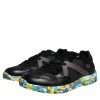 Black Polyester Low Top Men Sneakers Shoes - Image 3