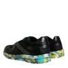 Black Polyester Low Top Men Sneakers Shoes - Image 4