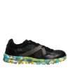 Black Polyester Low Top Men Sneakers Shoes - Image 6