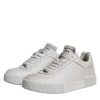 White Miami Leather Low Top Sneakers Shoes - Image 4