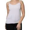 White Spaghetti Strap Sleeveless Tank Top - Image 2