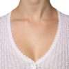 White Silk Button Down Cardigan Sweater - Image 5