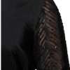 Black Silk Blend Long Sleeves Blouse Top - Image 7