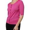Pink Wool Button Down Cardigan Sweater - Image 3
