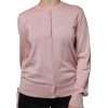 Pink Wool Knit Button Down Cardigan Sweater - Image 2