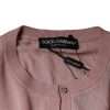 Pink Wool Knit Button Down Cardigan Sweater - Image 6