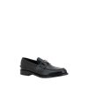 Black Leather Logo Loafers - Image 2