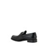 Black Leather Logo Loafers - Image 3