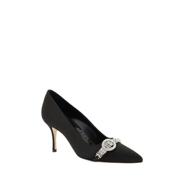 Black Asapump Satin Pumps - Image 2