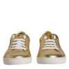 Gold Leather Logo London Men Sneakers Shoes - Image 2