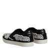 Black Embellished London Men Slip On Shoes - Image 5