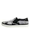 Black Embellished London Men Slip On Shoes - Image 6