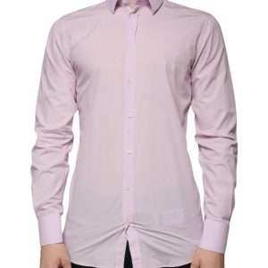 Light Pink Cotton Slim Fit GOLD Dress Shirt
