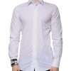 White Cotton Slim Fit GOLD Men Dress Shirt - Image 2