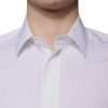 White Cotton Slim Fit GOLD Men Dress Shirt - Image 5