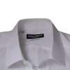 White Cotton Slim Fit GOLD Men Dress Shirt - Image 7