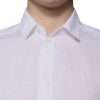 White Cotton Slim Fit Men Formal Dress Shirt - Image 5