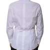 White Bib Cotton Poplin GOLD Men Formal Shirt - Image 4