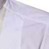 White Cotton Silk Slim Fit GOLD Dress Shirt - Image 6
