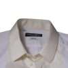 White Cotton Silk Slim Fit GOLD Dress Shirt - Image 7