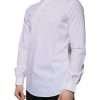 White Cotton Slim Fit MARTINI Dress Shirt - Image 3