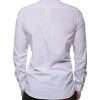 White Cotton Slim Fit MARTINI Dress Shirt - Image 4