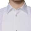White Bib Cotton Poplin GOLD Men Formal Shirt - Image 5